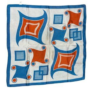 Vintage Red Purple and White Rain Scarf by Simone